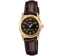 CASIO Woman Ltp-V001Gl-1B Women's Analogue Watch with Black Dial Analogue Display - LTP-V001GL-1B