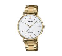 Casio Women's Analog Quartz Watch with Stainless Steel Strap LTP-VT01G-7BUDF (A1784), Gold/White, Bracelet