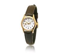Casio Women's Analog Watch LTP-1094Q-7B5 - Classic White Dial with Brown Leather