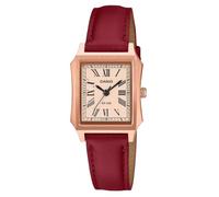 Casio Women's Analogue Watch Casio Collection | Rose Gold Dial Rectangular Case