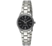 Casio Women's Black Dial Stainless Steel Band Watch - LTP-V005D-1BUDF