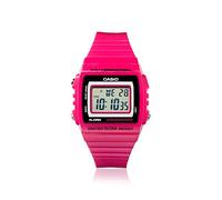 Casio Women's Classic W215H-4AV Pink Plastic Quartz Watch with Digital Dial