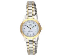 Casio Women's Core LTP1128G-7B Two-Tone Stainless-Steel Quartz Watch with White Dial