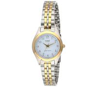 Casio Women's Core LTP1129G-7B Two-Tone Stainless-Steel Quartz Watch with White Dial