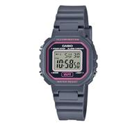 Casio Women's LA20WH-1ACF Classic Digital Black Resin Watch, Grey/Pink, Chronograph,Digital