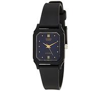 Casio Women's LQ142E-2A Black Resin Quartz Watch with Blue Dial