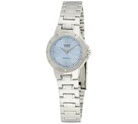Casio Women's LTP1177A-2A Silver Stainless-Steel Quartz Watch with Blue Dial