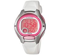 Casio Women's LW200-7AV White Resin Strap and Pink Dial Digital Watch, Gray, LW-200-7AV