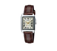 Casio Womens LTP-V007L-9B Brown Leather Strap 31mm Watch Roman Numeral Dial