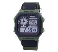 Casio World Time Alarm Digital AE-1200WHB-3BV AE1200WHB-3BV Men's Watch