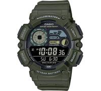 Casio WS-1500H-3BVEF Timeless Collection 50mm 10ATM Quartz Unisex Black Green