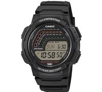 Casio WS-1800 Series | Digital Watch | Black | LED Illuminator w/Afterglow | Alarm | World Time | Full Auto Calendar