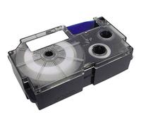 Casio XR-12RD1 Black font On Red Label Printer Tape 12mm x 8m