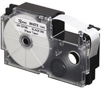 Casio XR-12TWE Labelling Tape - Black/White