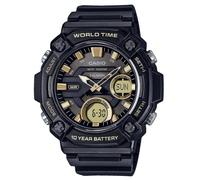 Casio Youth Analog Digital Resin Black Dial Quartz AEQ-120W-9AV 100M Men's Watch