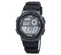 Casio Youth Digital World Time AE-1000W-1AV 100M Resin Grey Dial Men's Watch