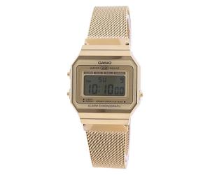 Casio Youth Vintage Gold Tone Stainless Steel Digital A700WMG-9A Unisex Watch