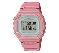 Wristwatch CASIO ILLUMINATOR W-218HC-4AVDF Silicone Pink Chrono Alarm