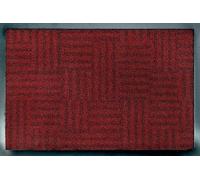 Casita Living Billboard doormat, Linear Maze Red 50x75cm, inside and outside, washable