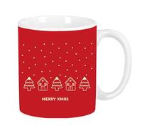 CASITAS MERRY XMAS - Large Ceramic Mug, Resistant, Lightweight, Durable, 350 ml, 8 x 9.5 cm