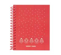CASITAS MERRY XMAS - Notebook 120 Sheets A6, Hard Cover, Ideal for Children of Different Ages, Comfortable and Versatile, Quality and Resistance, 11.5 x 14.5 cm