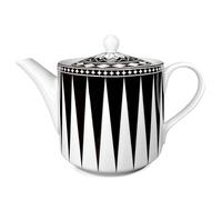 Caskata Aesthetic Petite Teapot | Bone China Black Teapot for Entertaining or Everyday | Perfect for Wedding, Birthday, Christmas & Holiday Gifts | 24 oz