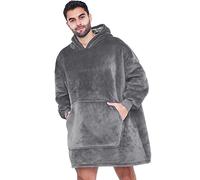 CASKIE Oversized Hoodie Sweatshirt Blanket, Super Soft Warm Comfortable TV-Blanket, Cozy Novelty Hoodies for Men Women Teenagers Kids, One Size Fits All
