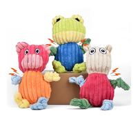 Caslfuca Durable Interactive Squeaky Dog Toys 3-Pack - Tough Chew Toys for Aggressive Chewers & Puppies, Long-Lasting Plush Toy Bundle for Large/Small Dogs - Noise-Making Pet Gifts to Keep Dogs Busy
