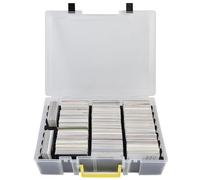 casmilee 2200+ card storage box for trading cards, deck boxes with dividers for Cards Against Humanity C.A.H/for Magic The Gathering MTG/for TCG YuGiOh Sports Card & Expansions (White)