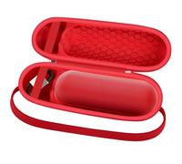 Casmilee Speaker Case for Beats Pill Bluetooth Speaker and Portable Wireless Charger, for Beats Pill Accessories Storage Bag, with Shoulder Strap for Outdoor Traveller - Case Only (Red)