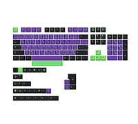 CASNO 135 Keys Cherry Profile Keycap PBT DYE-SUB EVA Custom Keycap Set For GK61/64/68/84/980 Mechanical Keyboard Purple Keycap