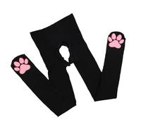 CASNO Tights, Lolitas Cat Paw Pad Socks for Women Tights Control Top Pantyhose Cute Thigh High Stockings Cosplay Toes Beans Socks
