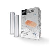 CASO 6 Star Professional Foil Rolls 20 x 600 cm, 2 Rolls for All Vacuum Sealers, SousVide Safe, Reusable, Strong and Tear-Resistant Approx. 150 μm, 100% Aroma-Proof, Protection Against Freezer Burn