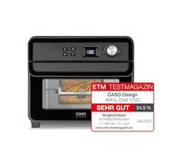 CASO AirFry Chef 1700 - Design Hot Air Fryer, Ready to Start without Heating, 3 Shelves, Temperature Range 40 °C to 230 °C (in 5 °C Increments), Timer, Powerful 1700 Watt, Black
