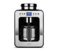 CASO Coffee Compact Electronic Design Coffee Maker with Grinder, 4 Cups of Coffee, Also Suitable for Pre-Ground Coffee Powder, Removable Brewing and Grinding, LCD Display, Timer, Keep Warm Function
