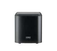 CASO Design Clear Ice Advanced Ice Maker, Compressor Ice Cube Maker, Ice Machine for Matte or Slow Melting Clear Cubes, Ready in 8-12 Mins, Quiet 48 dB, Large 1.5 L Water Tank, Self Cleaning, Black