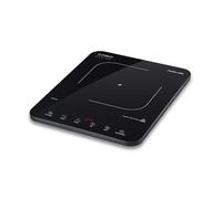 Caso Design ProSlim 2000 Portable Induction Hob, Single Electric Hob with 10 Power Levels up to 240°C, Portable Cooktop, Sensor Touch, LED Display, Timer & Overheat Protection, Child Lock, 2000W