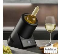 Caso Design Table Top Wine Cooler, Single Bottle Wine Chiller, Adjustable Temperature Control, Sensor Touch, Matte Black