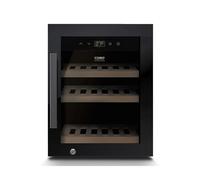 Caso Design WineExclusive 12 Wine Cooler, Wine Fridge for up to 12 Bottles - Two Separate Temperature Zones Adjustable from 5°-20°C for Red and White Wine, LED Illuminated, with Wi-Fi Module and App