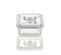 CASO VacuBoxx EL - Square 1000 ml - Extremely Stable Vacuum Container Made of Borosilicate Glass, BPA-Free, Heat-Resistant, Dishwasher-Safe, Freezer-Safe, Tasteless, Accurate Date Setting