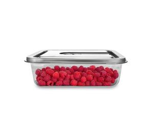 Caso VacuBoxx Inox XL 4.5 Vacuum Fresh Container, 4500 ml Volume, for Pressure Sensitive and Liquid Foods, BPA-Free, Oven-Safe, Dishwasher Safe, Freezer Safe