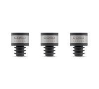 CASO WineLock Vacuum Aroma Sealer, Pack of 3, Wine Stopper for Vacuum Sealers, for Longer Enjoyment & Protection of Aromas, Dishwasher Safe, for Bottle Necks with 16-19 mm Inner Diameter