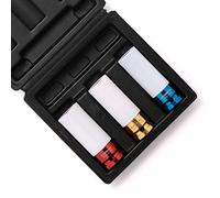 CASOMAN 1/2- Inch Drive Wheel Protector Impact Socket, 1/2" Thin Wall Deep Impact Socket Set Plastic Sleeve Lug Nut, 3 Pieces Set, 6 Point, Metric,CR-MO,17mm,19mm,21mm