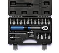 CASOMAN 1/4-Inch Drive Click Torque Wrench Set, Dual-Direction Adjustable, 72-Tooth Torque Wrench with Buckle (20-200IN.LB/ 2.26-22.6Nm),Bicycle Torque Wrench Set