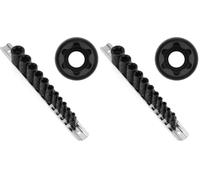 CASOMAN 11PCS Female Torx Socket Set, E Torx & Star Socket Set with Rail, E4 - E20 Torque Sockets (Pack of 2)