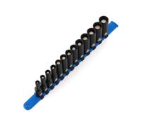 CASOMAN 13PCS 3/8" Drive Magnetic Impact Socket Set, Deep, 6-Point, Metric, 7mm to 19mm, CR-MO