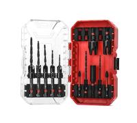 CASOMAN 15 PCS Countersink Drill Bit Set, Tapered Drill Bits, Counter Sink Drill Bit for Woodworking, Quick-Change Wood Drill Bit Kit with Storage Box
