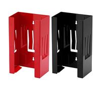 CASOMAN 2PCS Magnetic Glove Dispenser, Black & Red, 8LBS Capacity, Wall Mount, Box Holder