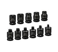 CASOMAN 3/8-inch Drive Pipe Plug Socekt Set, SAE, CR-MO, Tapered Male Square Drive, Chamfered Female Square Drive,11 Pieces Set