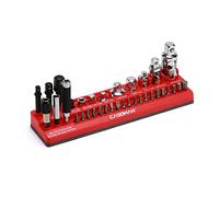CASOMAN 35-Piece Magnetic Socket Accessory Holder, Magnetic Tool Organizer Tray, Holds Bits, Adapters, Universal Joints,Bit Holders, and Bits